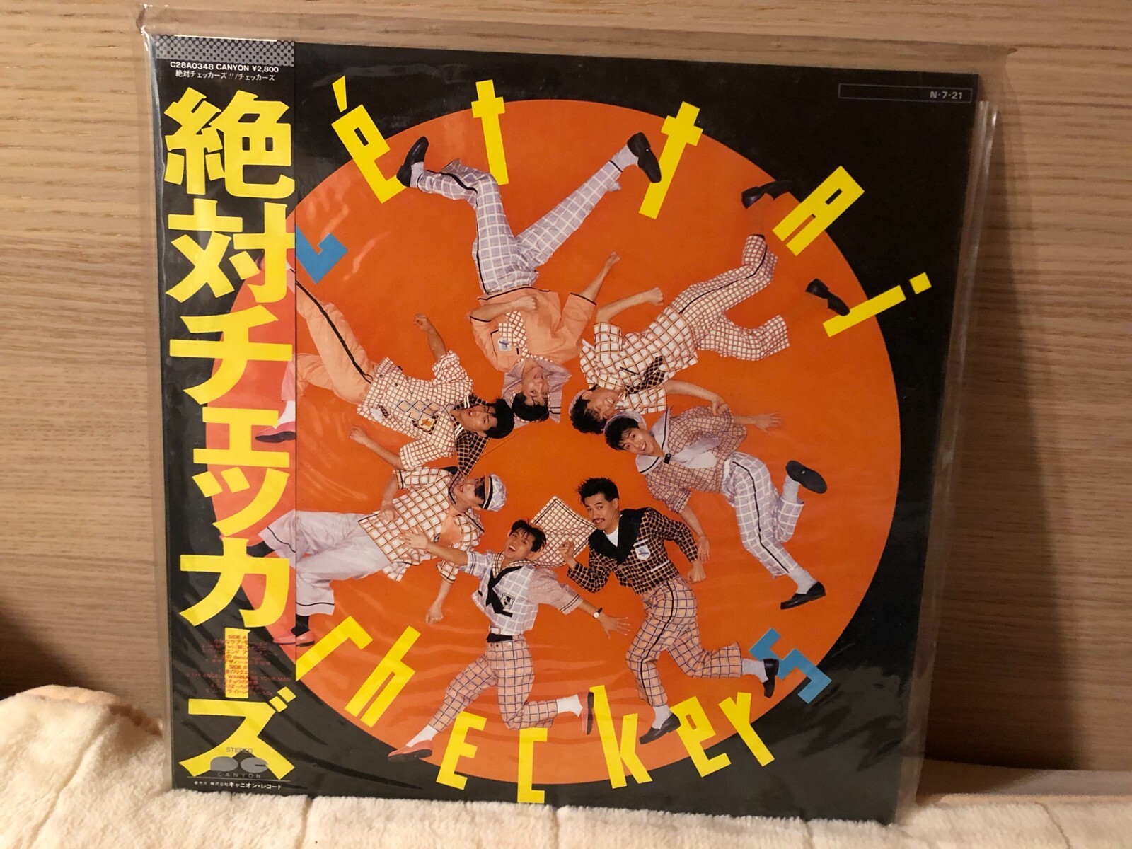 チェッカーズレコード Checkers 「ZETTAI Checkers」 1984 canyon records OBI JAPAN