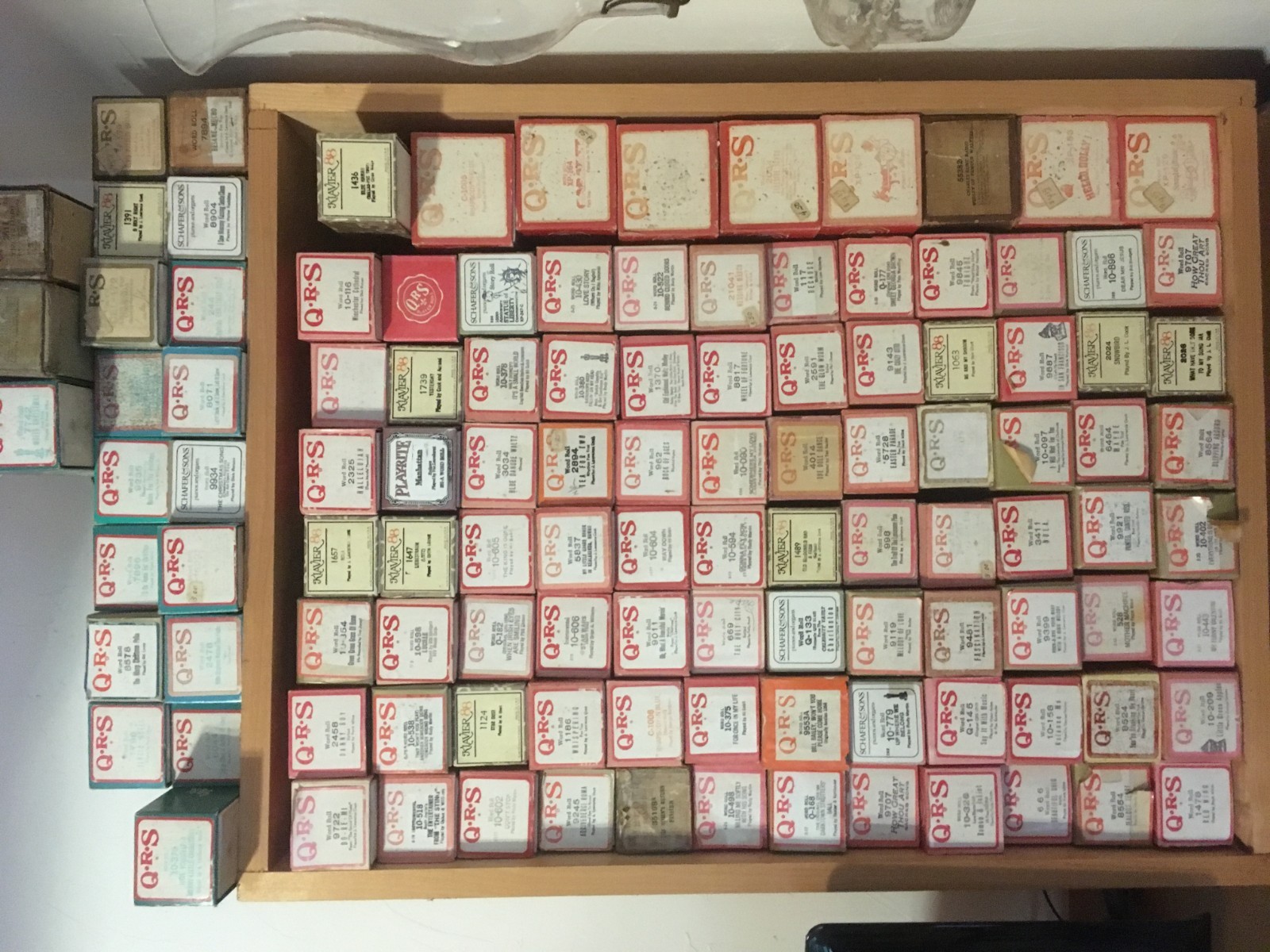 player piano (the sting) and 120 plus rolls