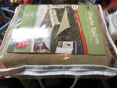 Coolaroo 472436 11.83 ft. Triangle Ready to Hang Shade Sail Southern Sunset