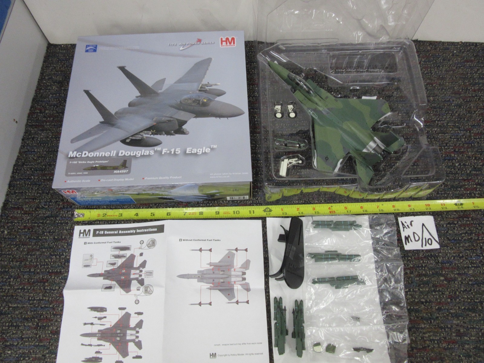McDonnell Douglas F-15 Eagle plane Air Power series Hobby