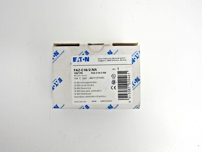 Eaton FAZ-C16/2-NA Miniature Circuit Breaker 16A 2P Characteristic C     21-3