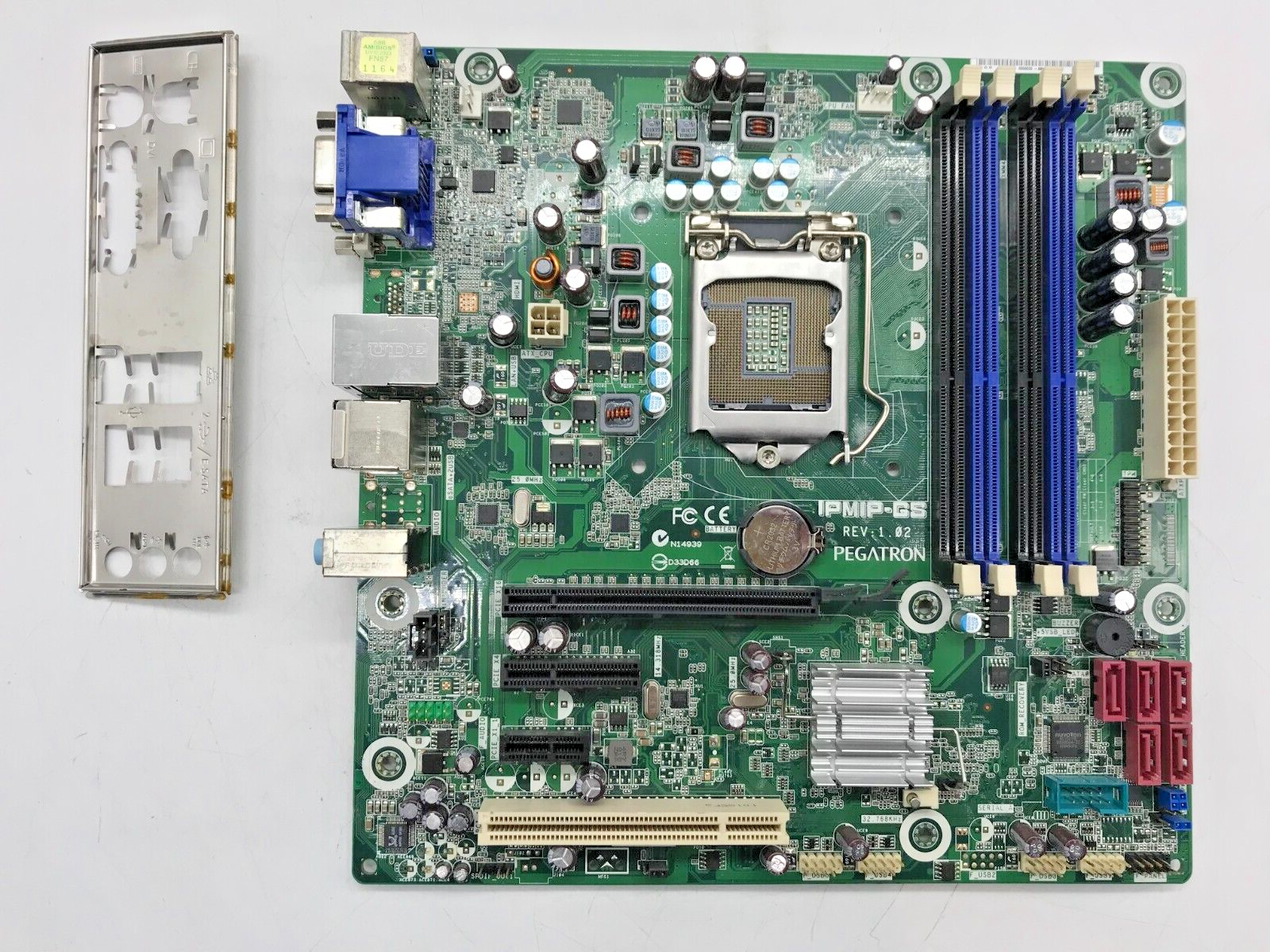 PEGATRON IPMIP-GS Rev: 1.02 DDR3 - microATX - Sockel 1156 - mit I/O Shield#M2800 | eBay PEGATRON IPMIP-GS Rev: 1.02 DDR3 - microATX - Sockel 1156 - mit I/O Shield#M2800 | eBay