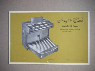 Story and Clark Organs Vintage Catalog and flyer LOT