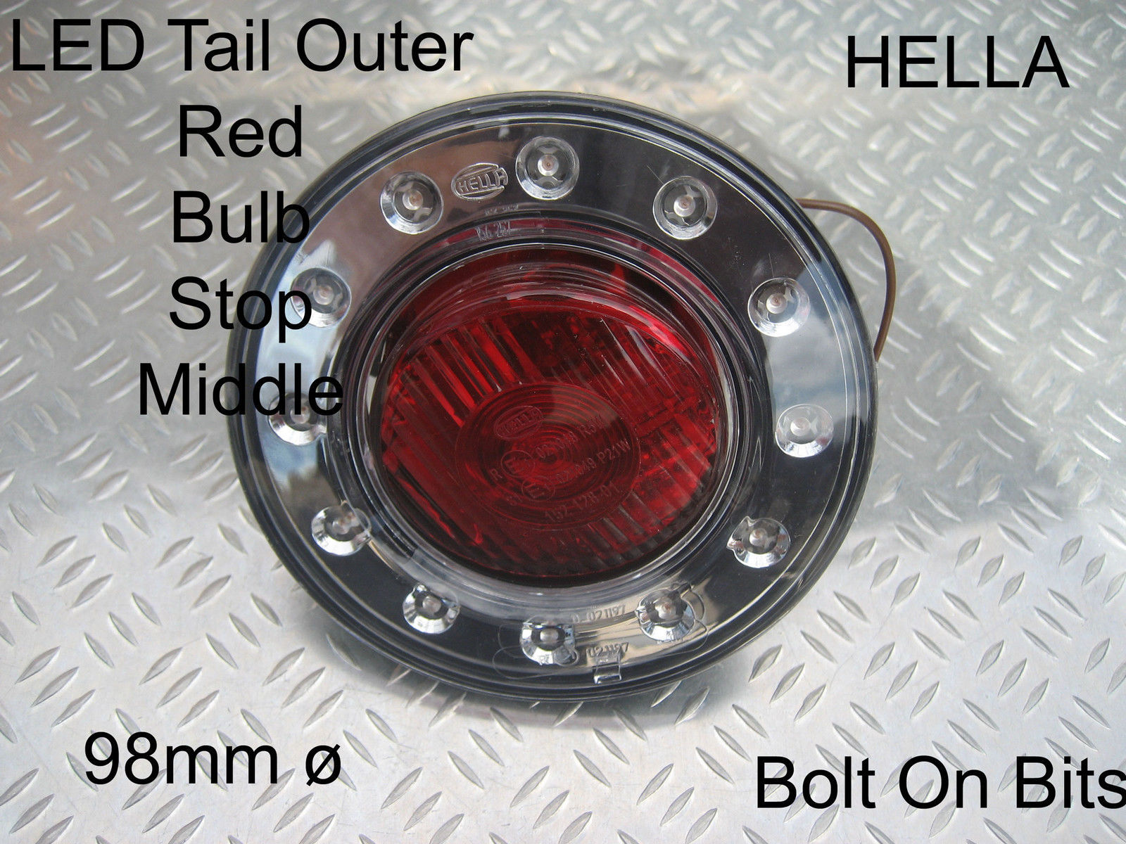 りか⭐︎ HELLA LED Ring Rear TAIL & Stop Light/lamp 98mm/55mm Kit car