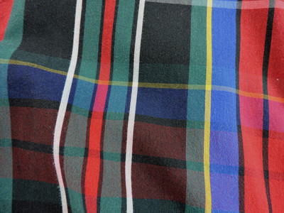 Chaps Mens Large Stretch Easy Care Multi Color Plaid Long Sleeve Button Shirt