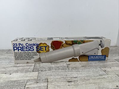 23 Piece Cookie Press GCP-31 Progressive International Corp Spritz 12 Disc 6 New