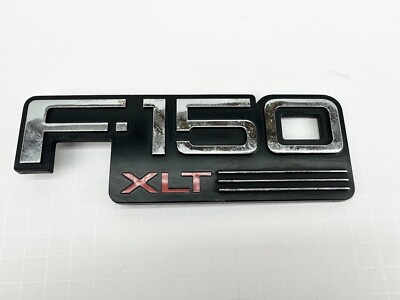 92-96 Ford F-150 XLT Side Door Emblem Nameplate Badge Logo F2TB-16B114-AA-CA