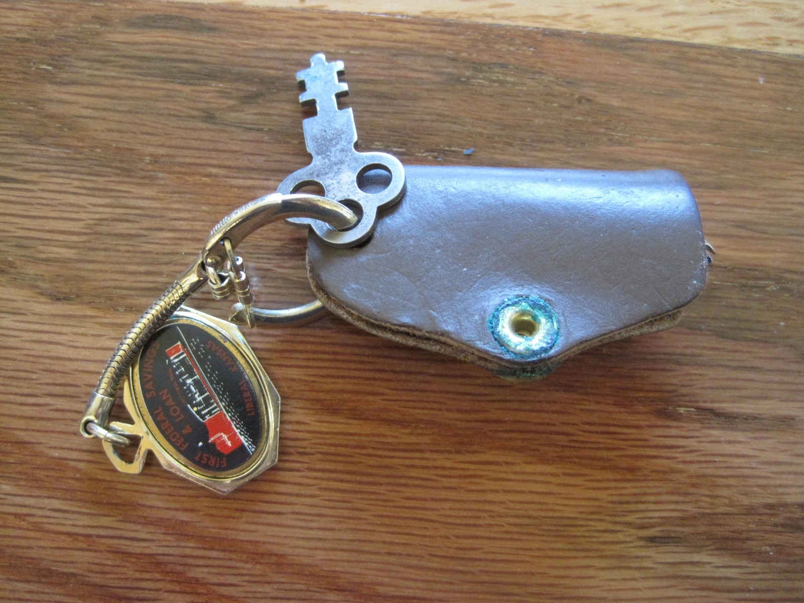 Liberal Co-op Advertising Key Chain W/ Nail Clippers & First Federal Savings Fob