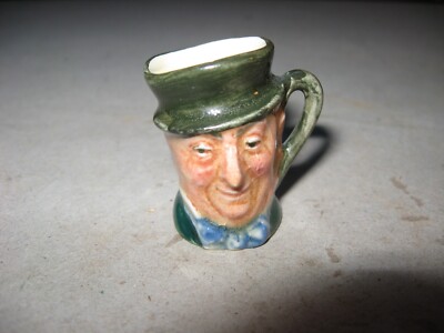 Scarce Tiny Size Royal Doulton Toby Mug Character Jug Micawber 1 3/8''