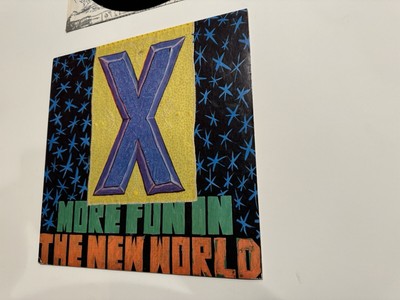 X More Fun In The New World Vinyl LP EX/NM 1983 Original Punk New Wave Classic