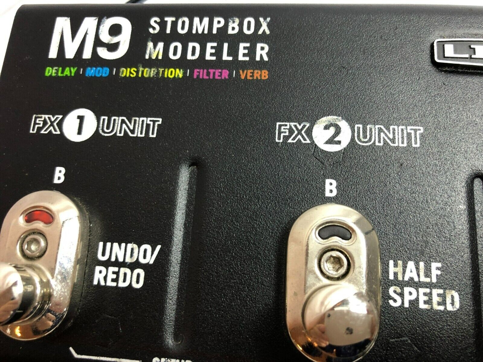 LINE 6 M9 STOMPOX MODELER 本体とACアダプター LINE6 M9 Stompbox Modeler W/adapter Guitar Effect Pedal In
