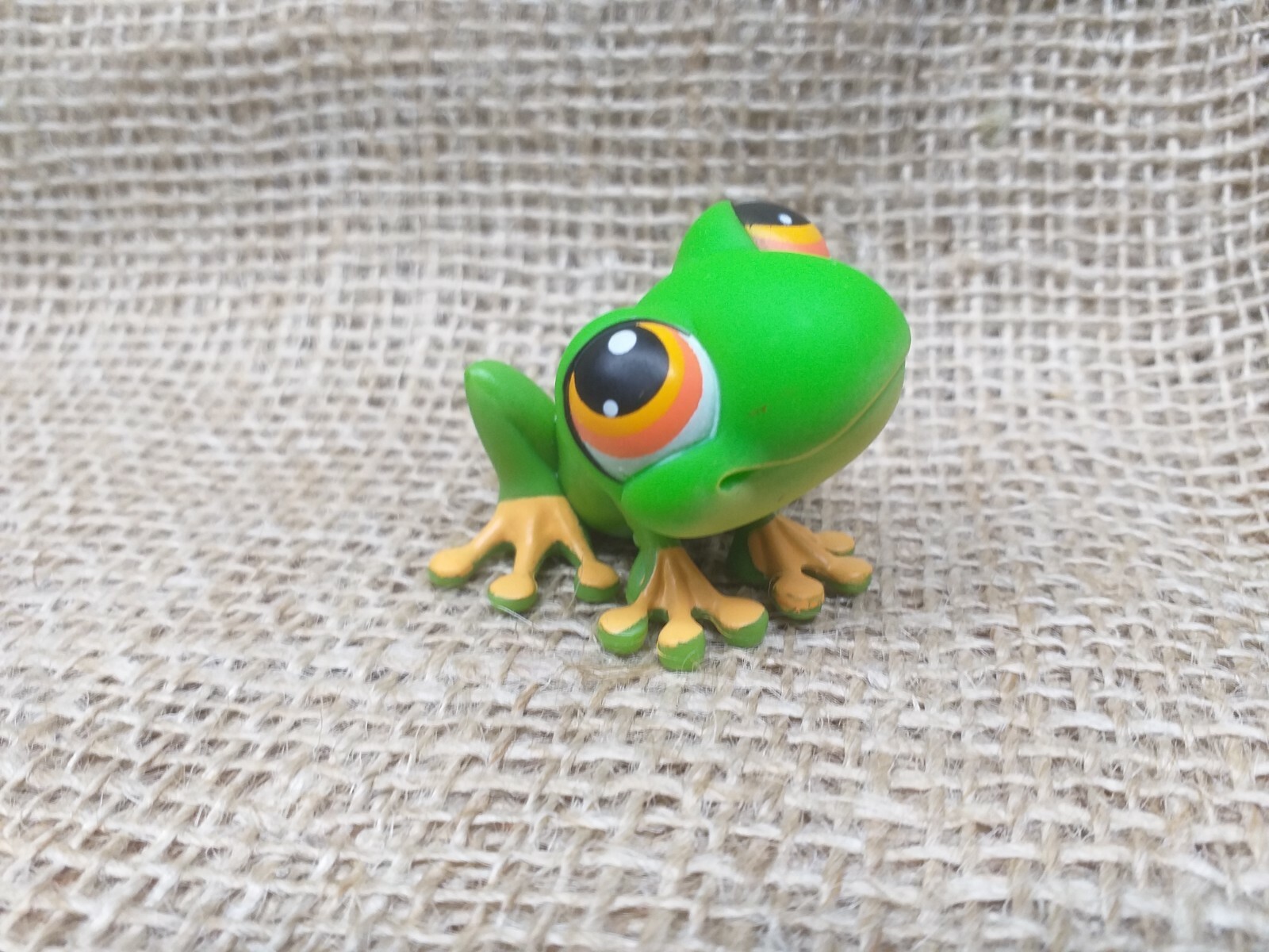 Littlest Pet Shop LPS # 264 Frog with Orange Eyes | eBay