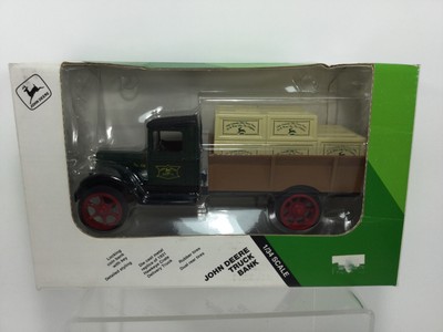 1991 ERTL,1931 John Deere Hawkeye Crate Delivery Truck Coin Bank, LE, #2691,NIB