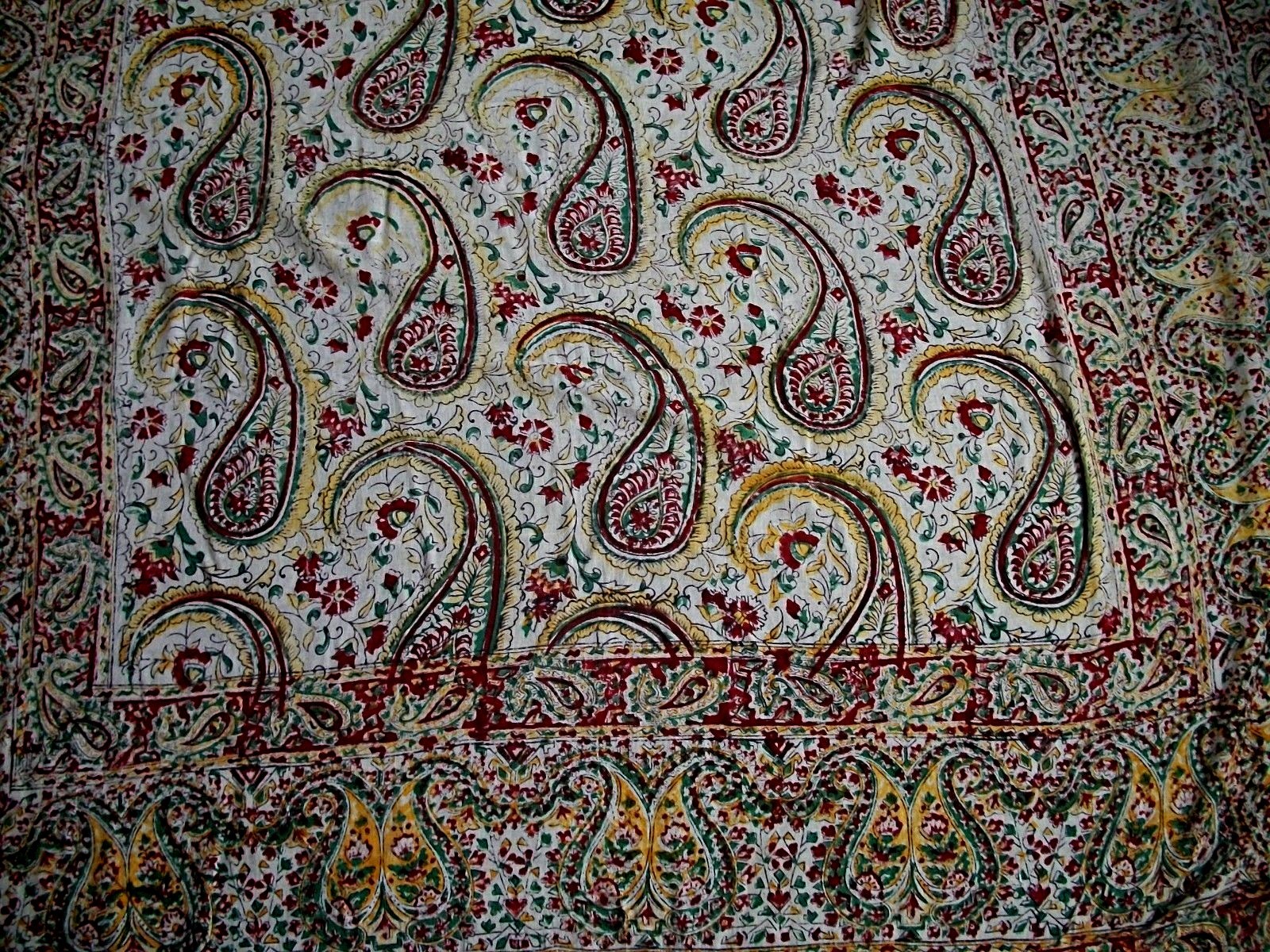 India Gauze Print Fabric 104 X 68 Vintage Cotton Print Fabric