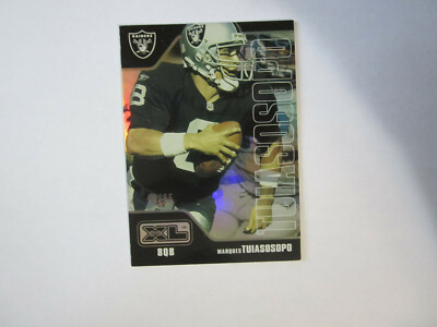 2002 Upper Deck XL Foil # 336 Marques Tuiasosopo Card (B64) # 44/65 Raiders