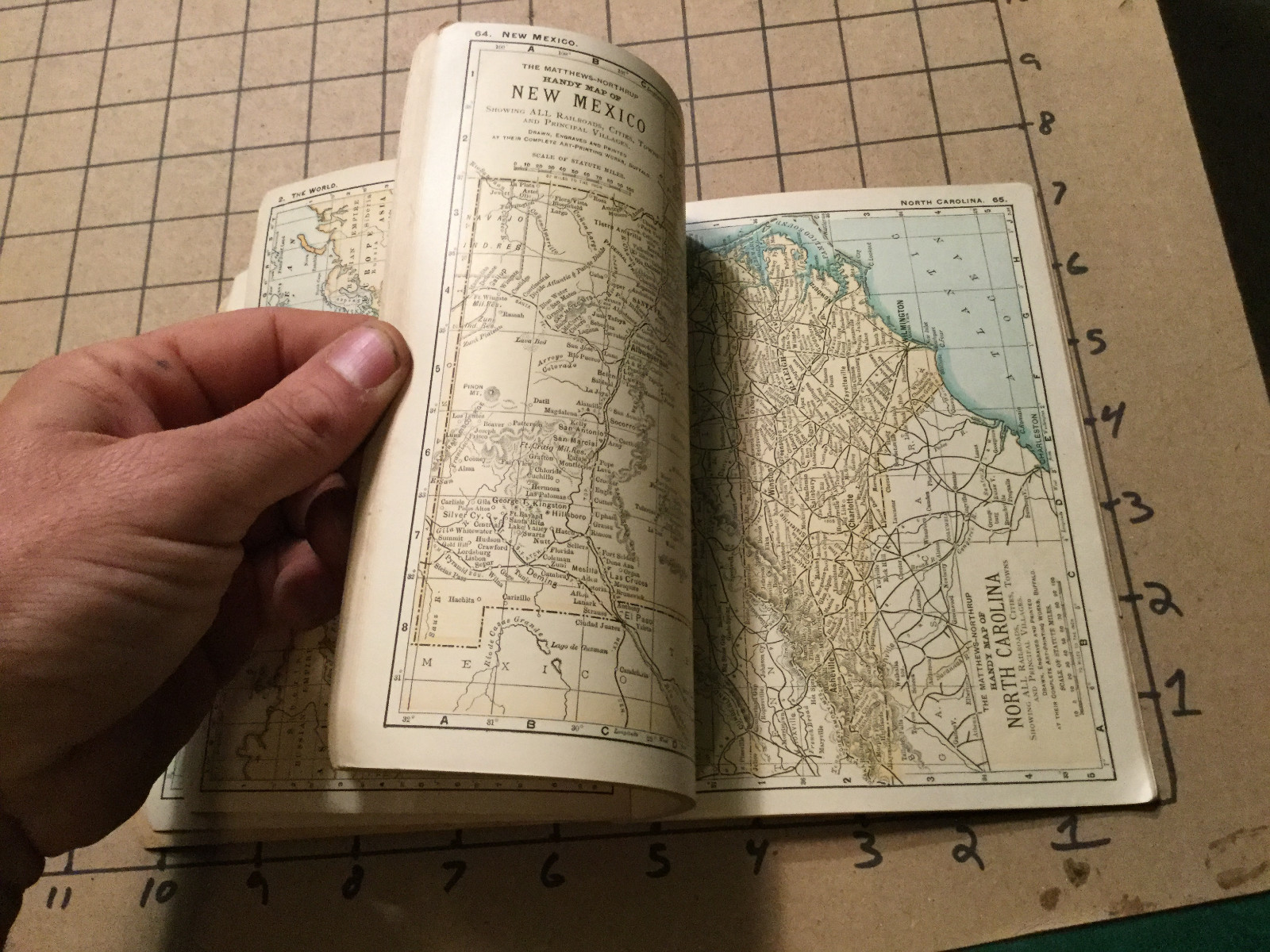 Vintage 1899 -- HANDY ATLAS of the WORLD 80pgs - Scott & Brown --