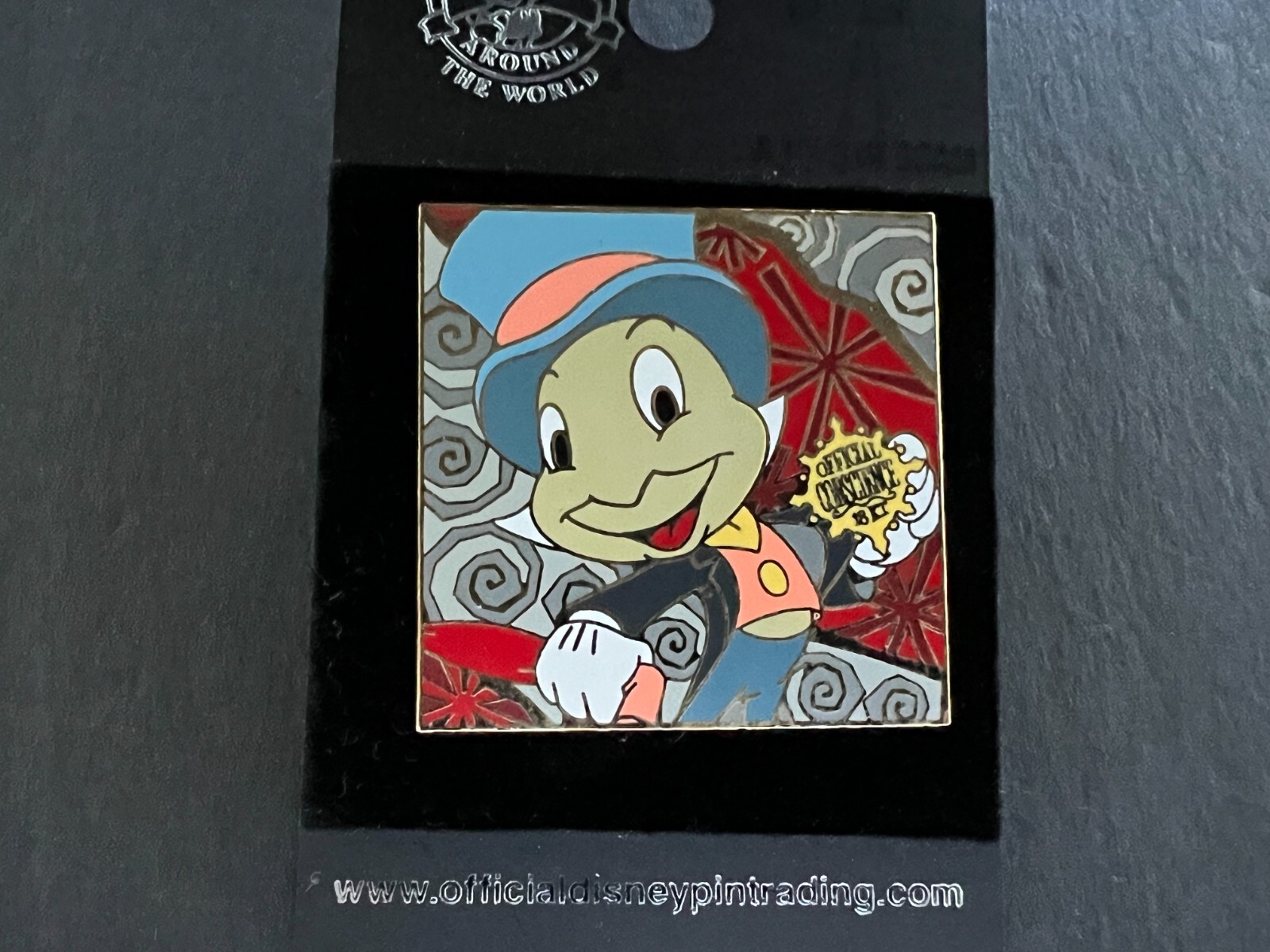DLR - Psychedelic Square Series Jiminy Cricket Disney Pin DLR - Psychedelic Square Series Jiminy Cricket Disney Pin