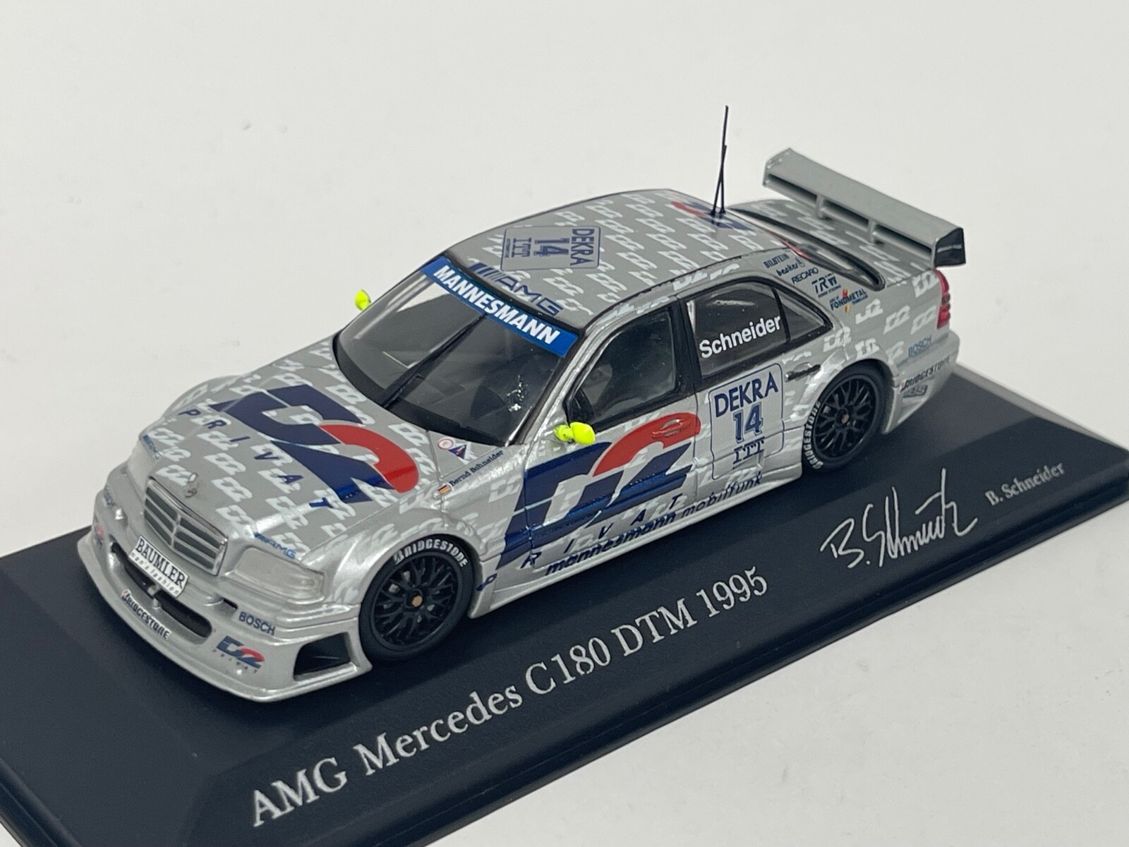 1/43 Minichamps Mercedes AMG C180 1995 DTM, B.Schneider Car