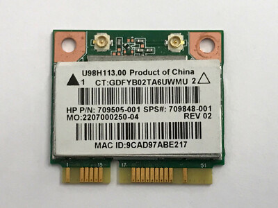 HP Realtek RTL8188EE 802.11 bgn 1x1 WiFi card  709848-001, 709505-001