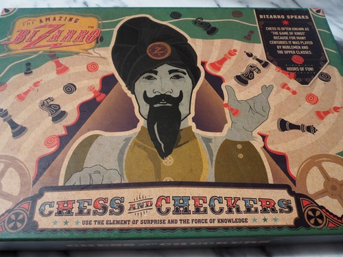 The Amazing Bizarro Chess and Checker Game Brand New in Sealed Pack 100%