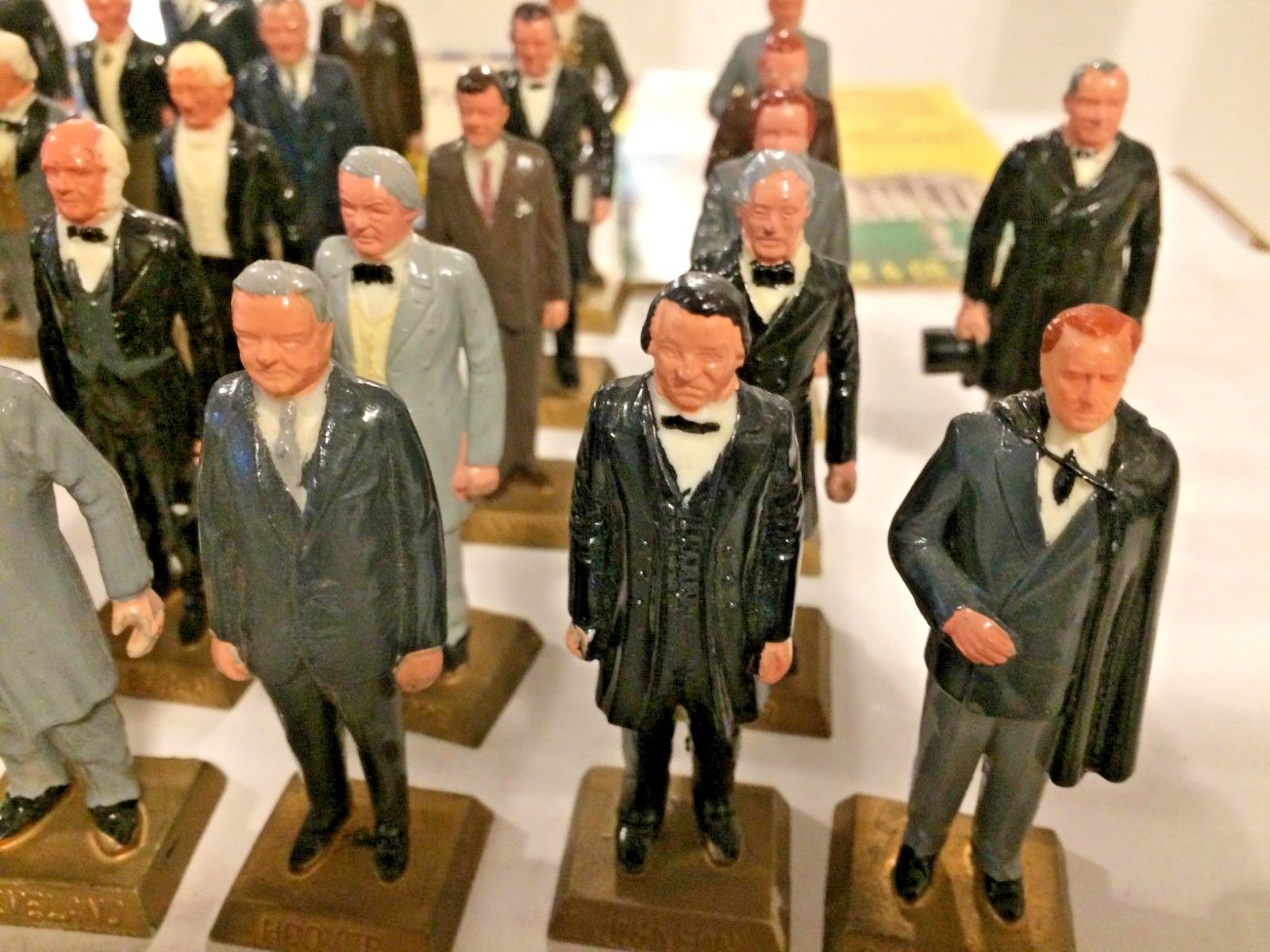 33 Vintage 1960’s Marx Plastic Toys President Collection Figures Miniature