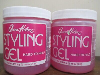 2x Queen Helene Styling #7 Gel Hard To Hold 16 Ounce