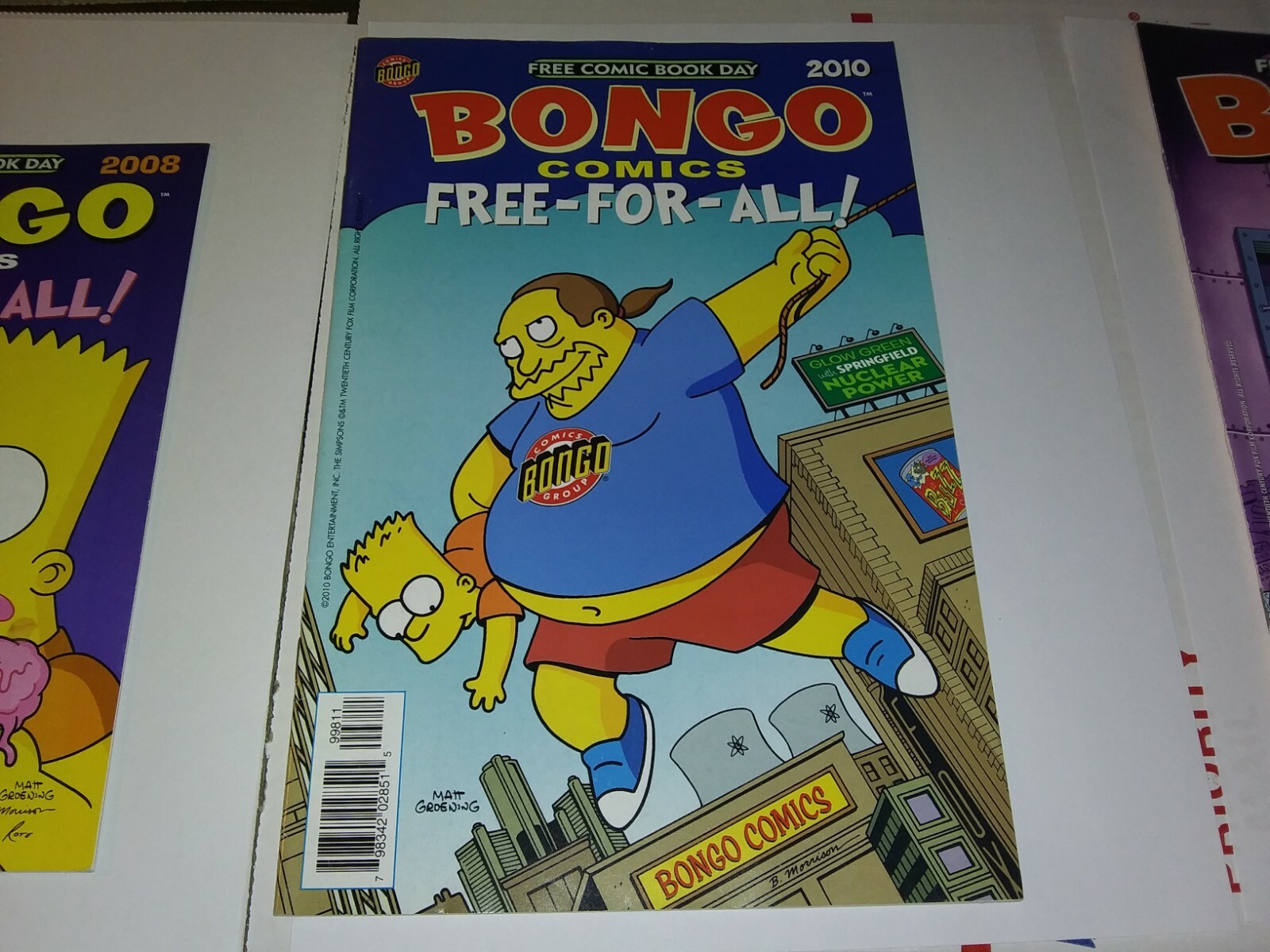 Comic Book lot of 3 Bongo Comics (free-for-all) simpsons (2008) (2010) (2011)