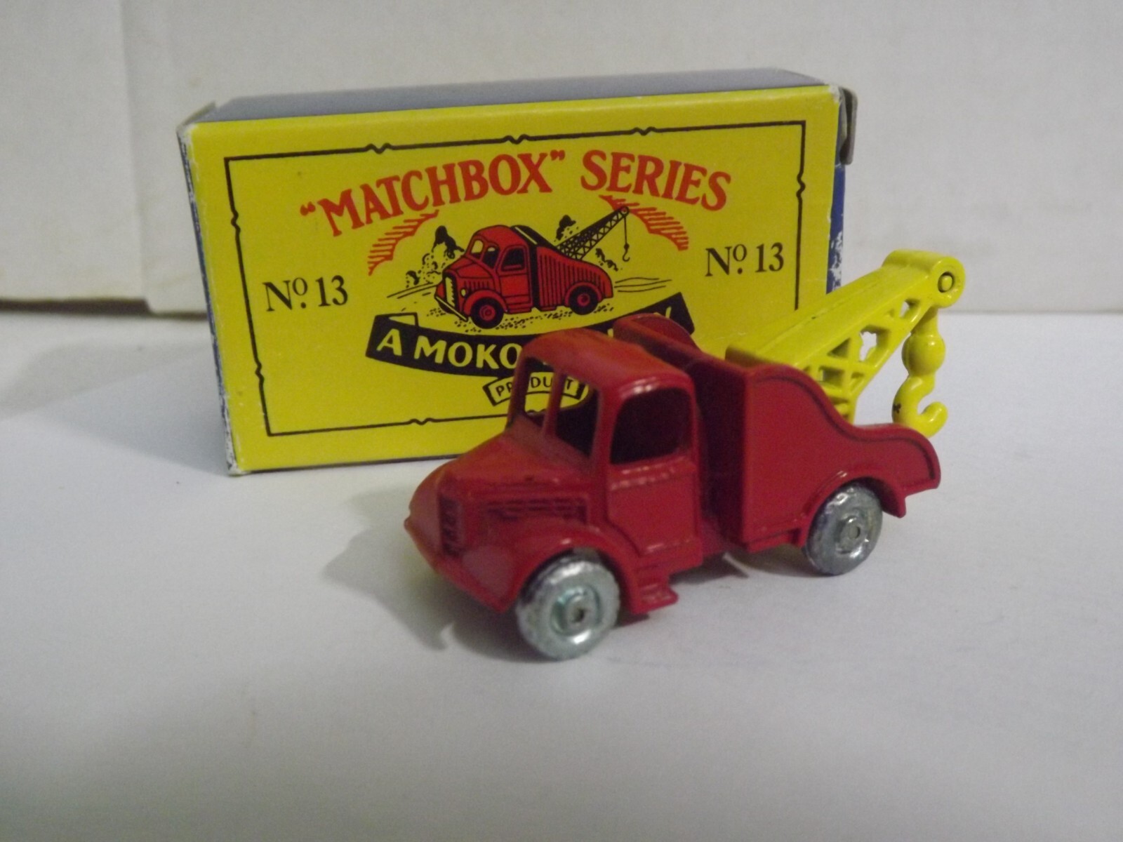 Matchbox Series No. 13 Red & Yellow Tow Truck A Moko Lesney | eBay