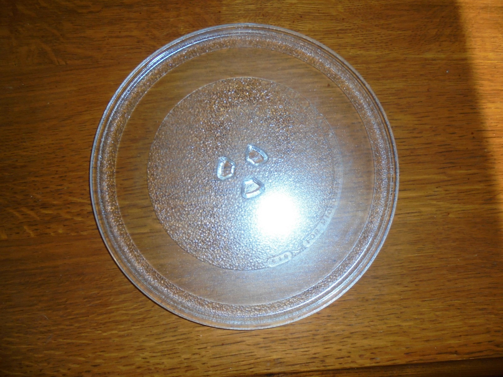 Microwave oven turn table rotisserie glass plate 10 inch diameter