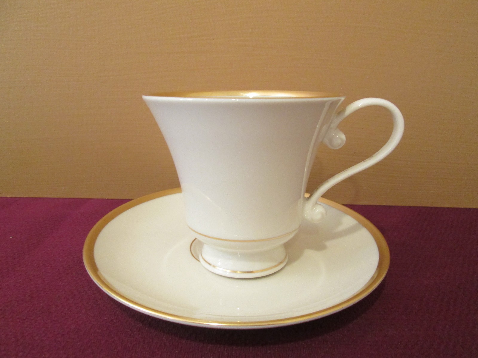 PICKARD RICHMOND IVORY CUP & SAUCER - 3 1/8 PICKARD RICHMOND IVORY CUP & SAUCER - 3 1/8