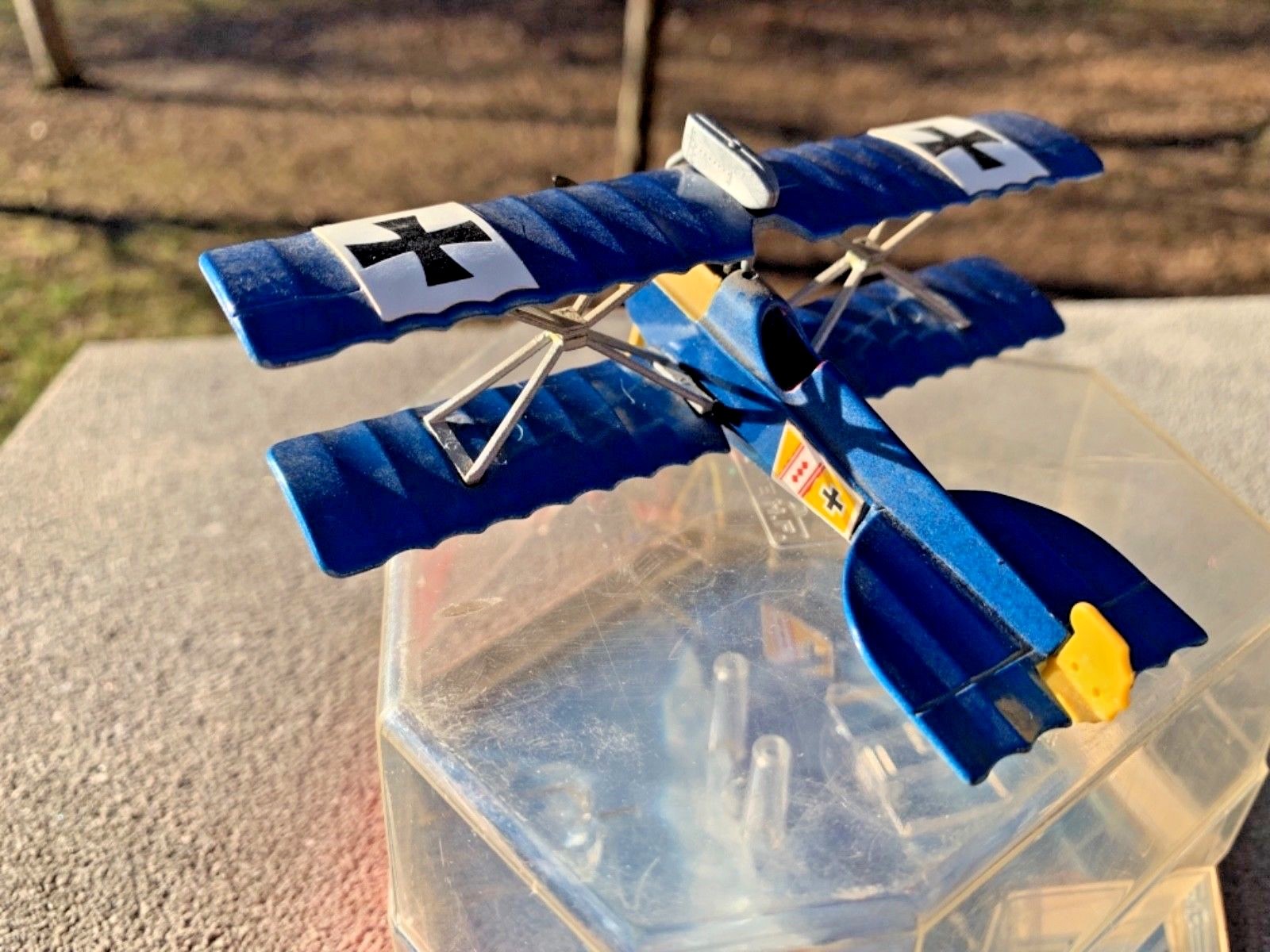 Diecast Plane EDISON AIR LINE H.F. Hansa Brandenburg D. 1, WW 1 Fighter Plane