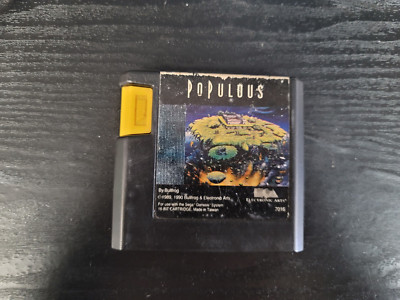 Populous for Sega Genesis Cart Good Shape