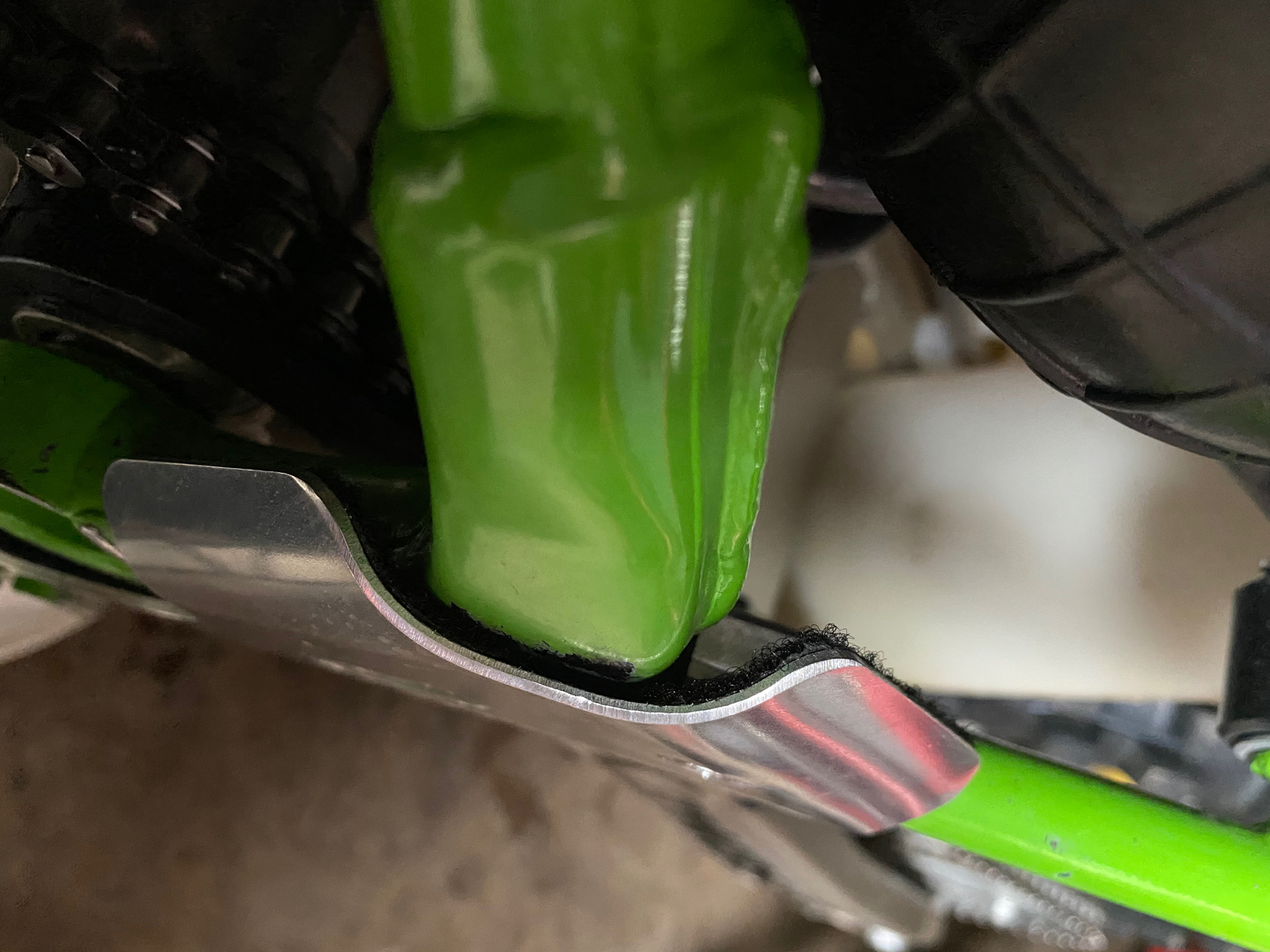 Works Connection Frame Guards Aluminum for Kawasaki/Suzuki KX100/KX85