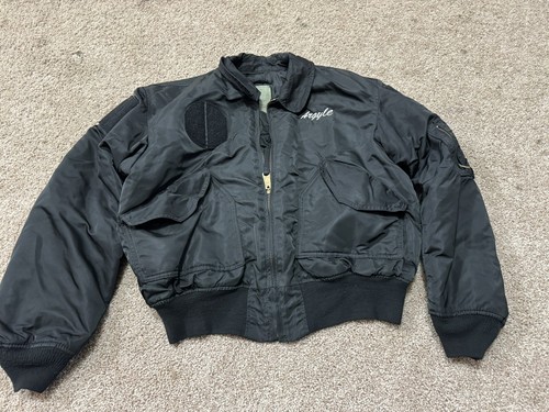 ALPHA アルファ　JACKET, FLYER’S CWU-45/P（N） Alpha Industries Flyer's Jacket CWU-45/P Men's XLarge Black