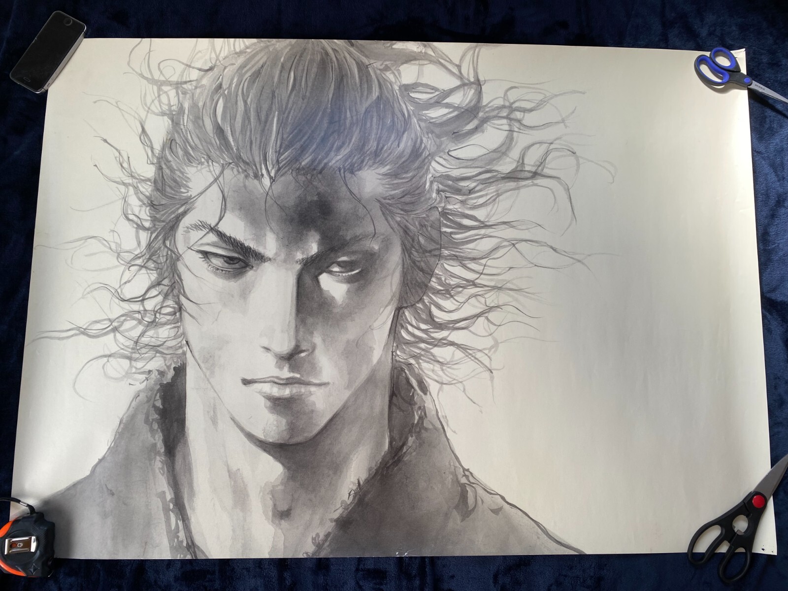 Takehiko Inoue VAGABOND Art poster B1 (103x73cm) Miyamoto