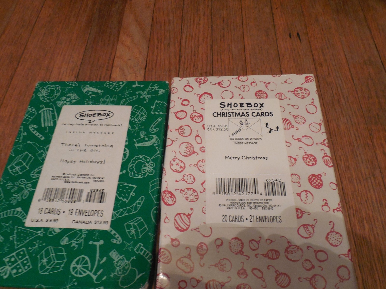Hallmark Shoebox Christmas Cards Lot of 2 New in Box 