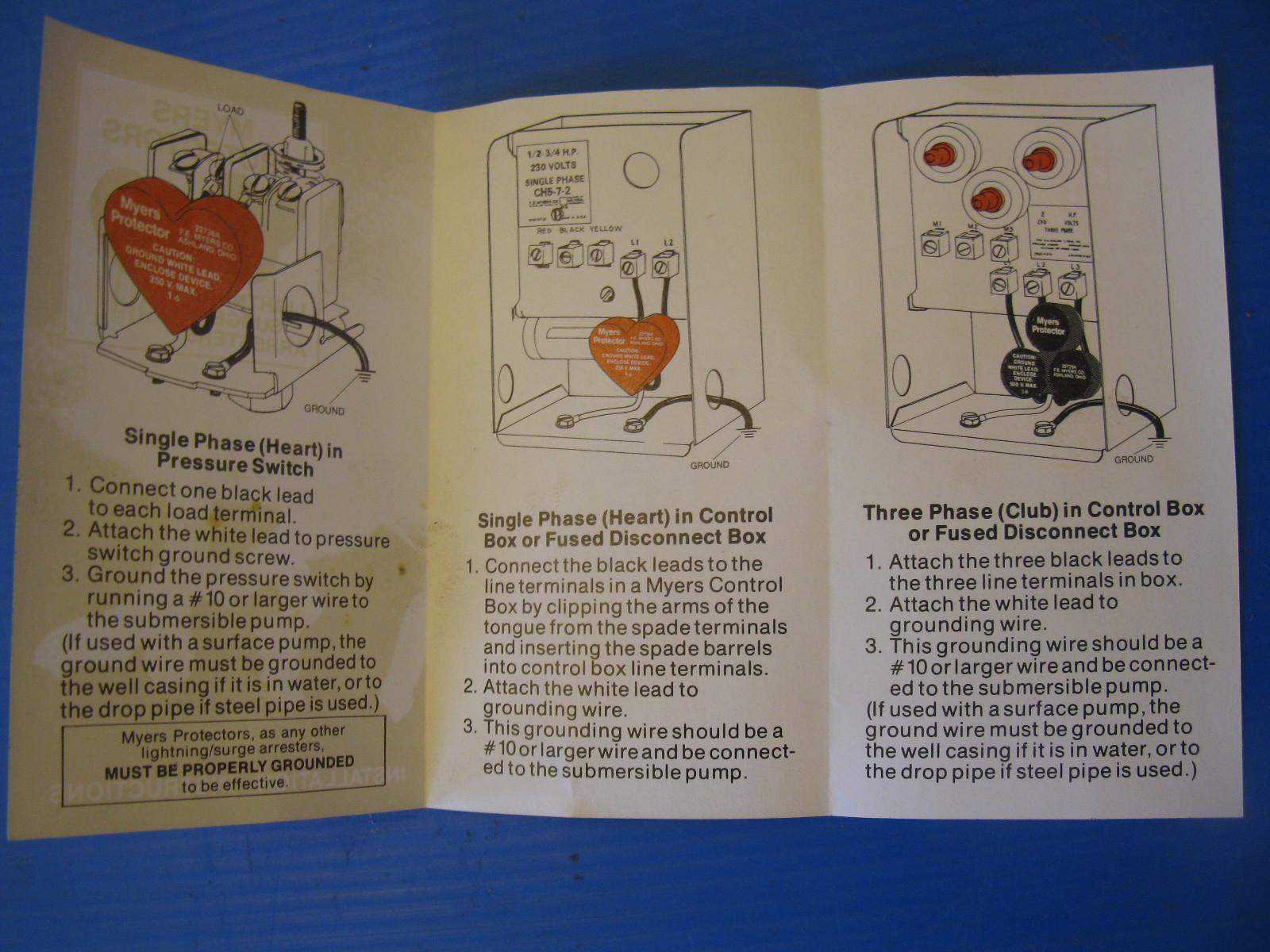 Vintage Myers Pump Lightning Surge Protector