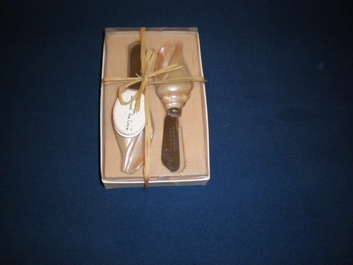 KATE ASPEN Spread the Love Seashell Serving Multi-Color Spreaders