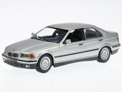 BMW e36 sedan 1992 silver diecast model car 943023303