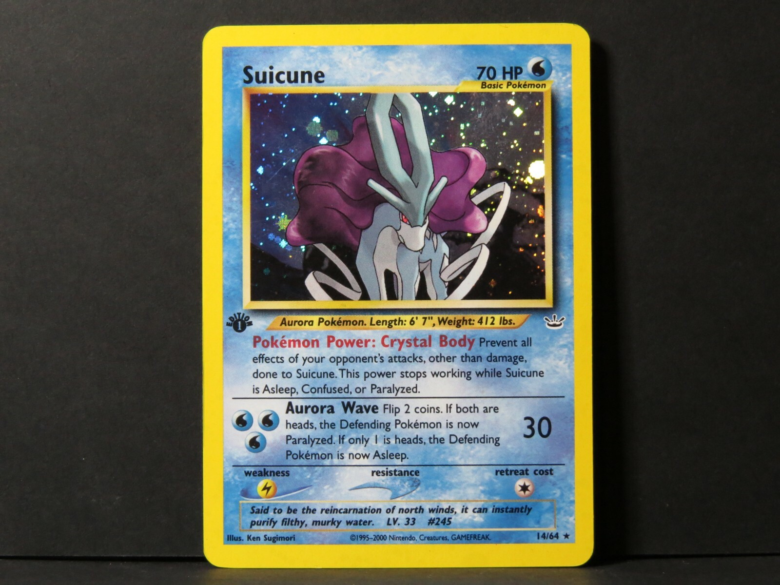 Suicune, Neo Revelation 14/64, ポケモンカード Suicune 1st Edition 14/64 - Neo Revalations Pokemon Card