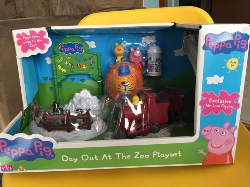 peppa pig day out at the zoo playset