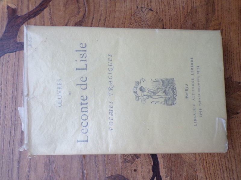 5811 Leconte De Lisle PoÃ¨Mes Tragiques Lemerre