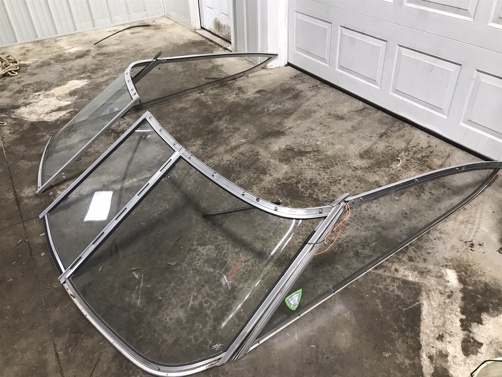 Boat Windshield wind shield curved glass right left center