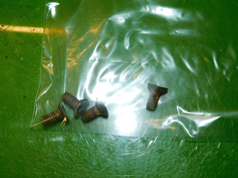 04-08 TSX OEM front left + right rotor mount screws bolts holders SET