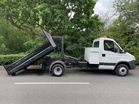 IVECO DAILY 70c17 HOOKLOADER SKIP TRUCK SKIP LORRY TIPPER 1 COUNCIL OWNER 2014