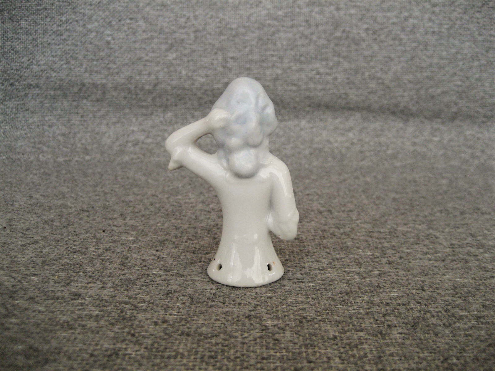 ANTIQUE VINTAGE PORCELAIN VICTORIAN LADY HALF DOLL PIN CUSHION FREE SHIPPING