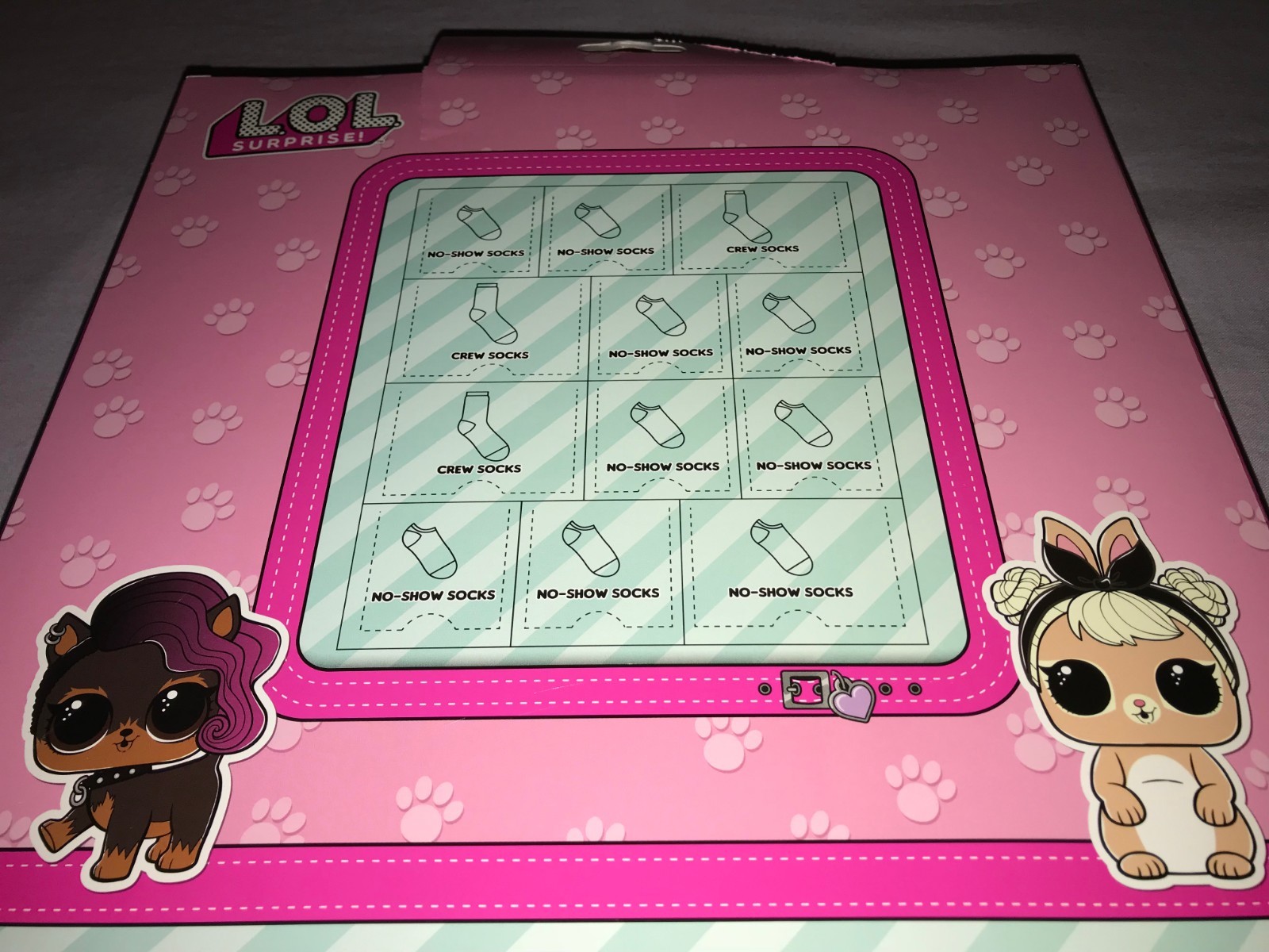 12 DAYS OF SOCKS LOL SURPRISE SIZE SMALL 5.5-8.5 **NEW**