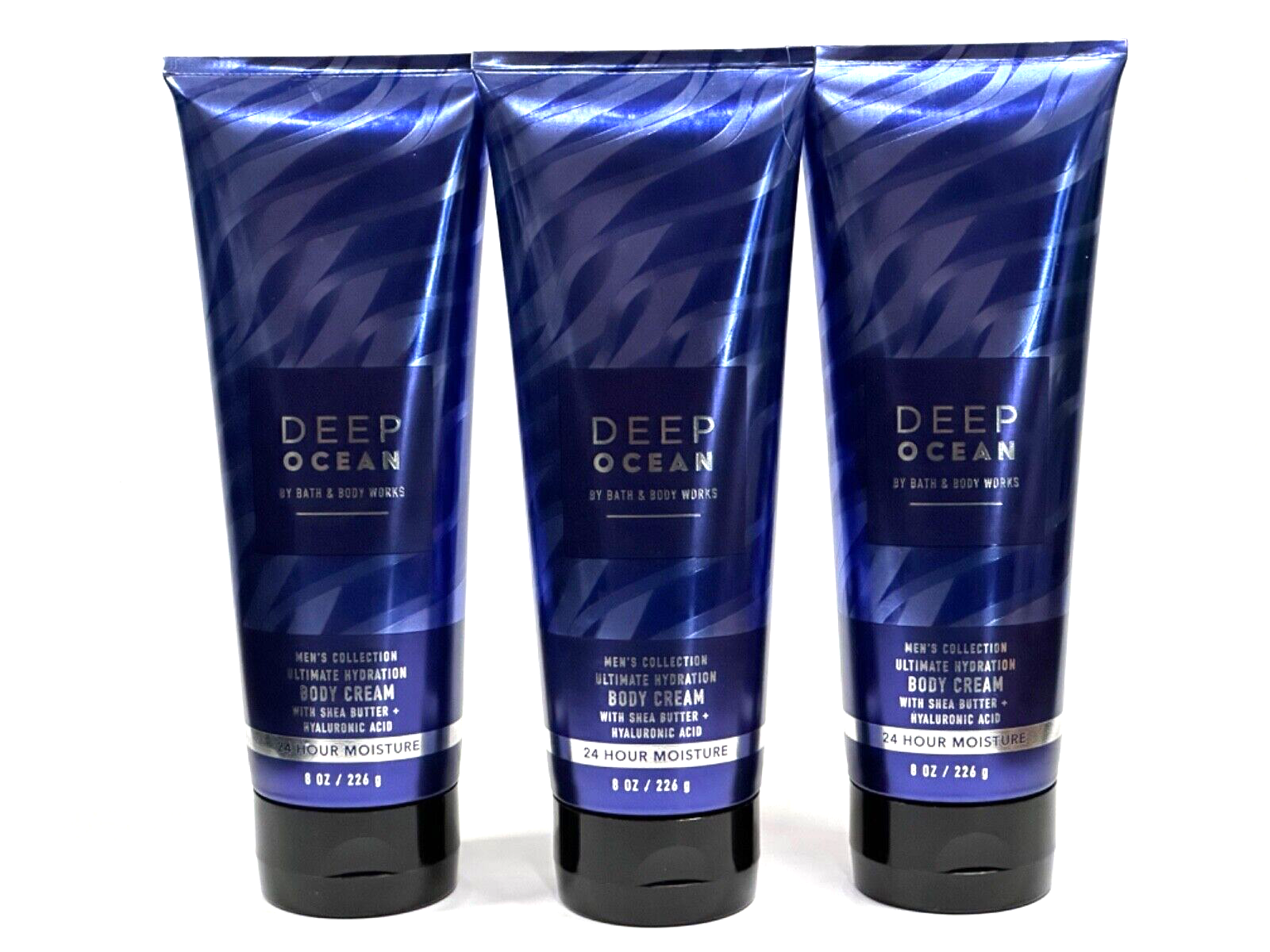 NEW 3 BATH & BODY WORKS DEEP OCEAN ULTIMATE HYDRATION MEN'S