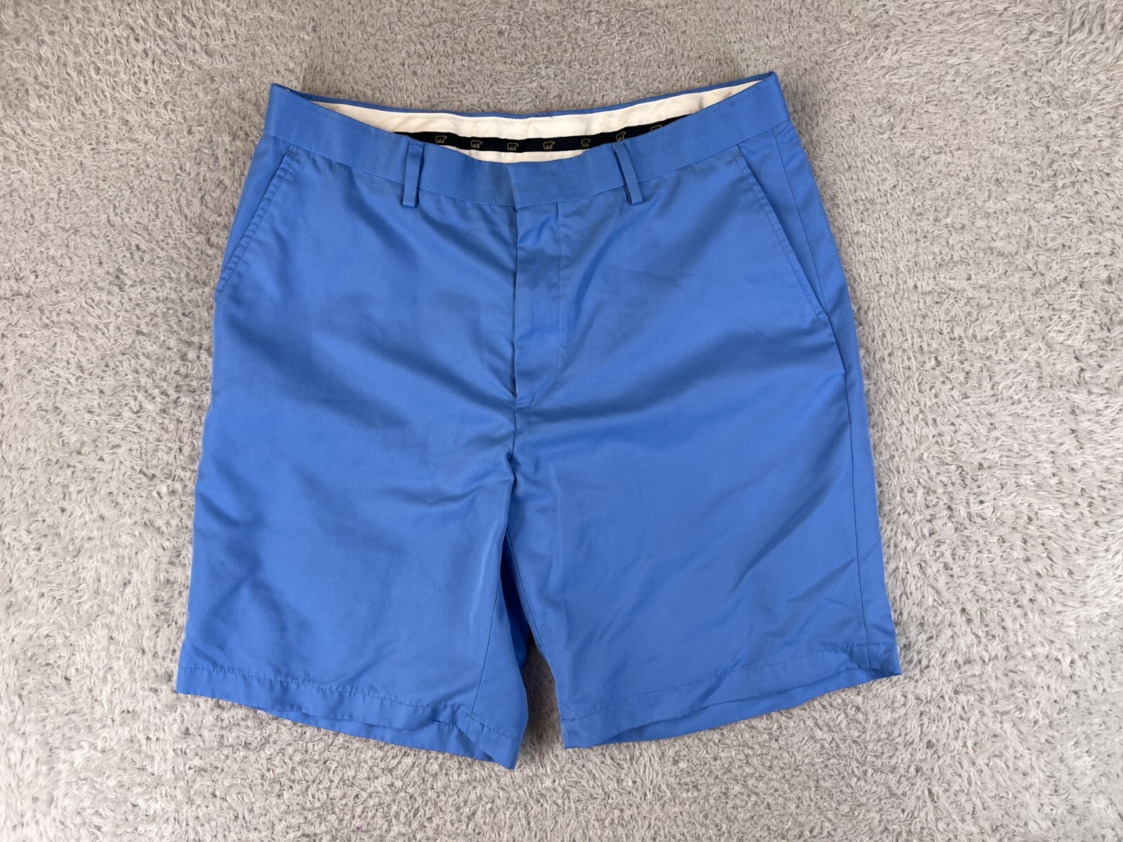 Jack Nicklaus Shorts Mens 36 Solid Blue Golf Twill Hiking Zip Fly 100%  Polyester | eBay