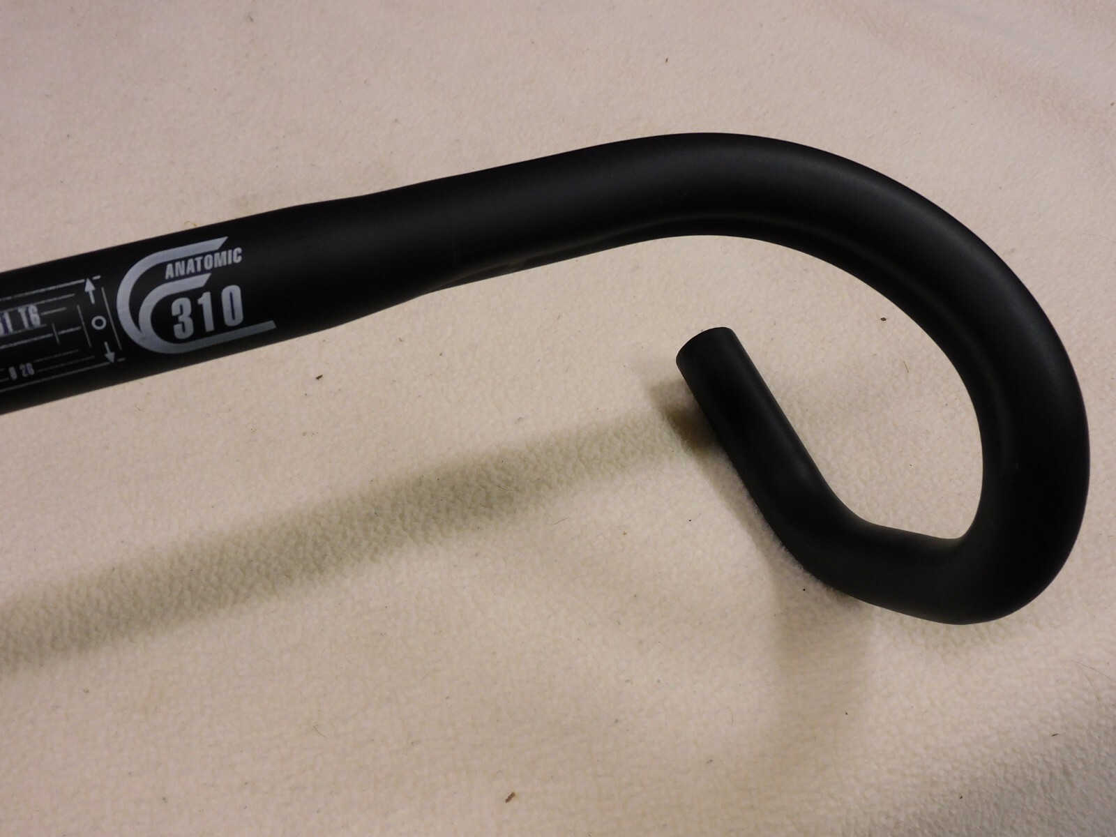 Guidon Course Deda Elementi Anatomic 250 Plié - Carbone - Blanc - Occasion Pour Vélo Route